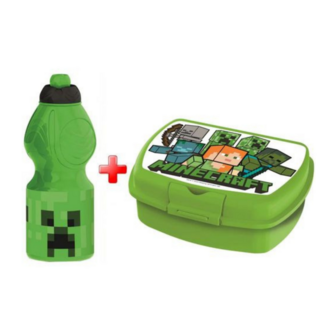 Minecraft Drinkfles - sandwich box set - lunchbox set