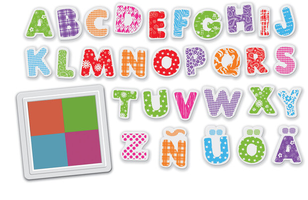 Crea Lign Stempelset - Alphabet