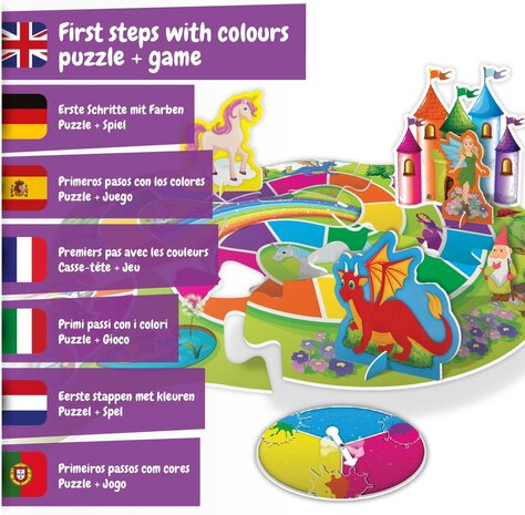 First Steps with Colors Rainbow World - Puzzle for Kids